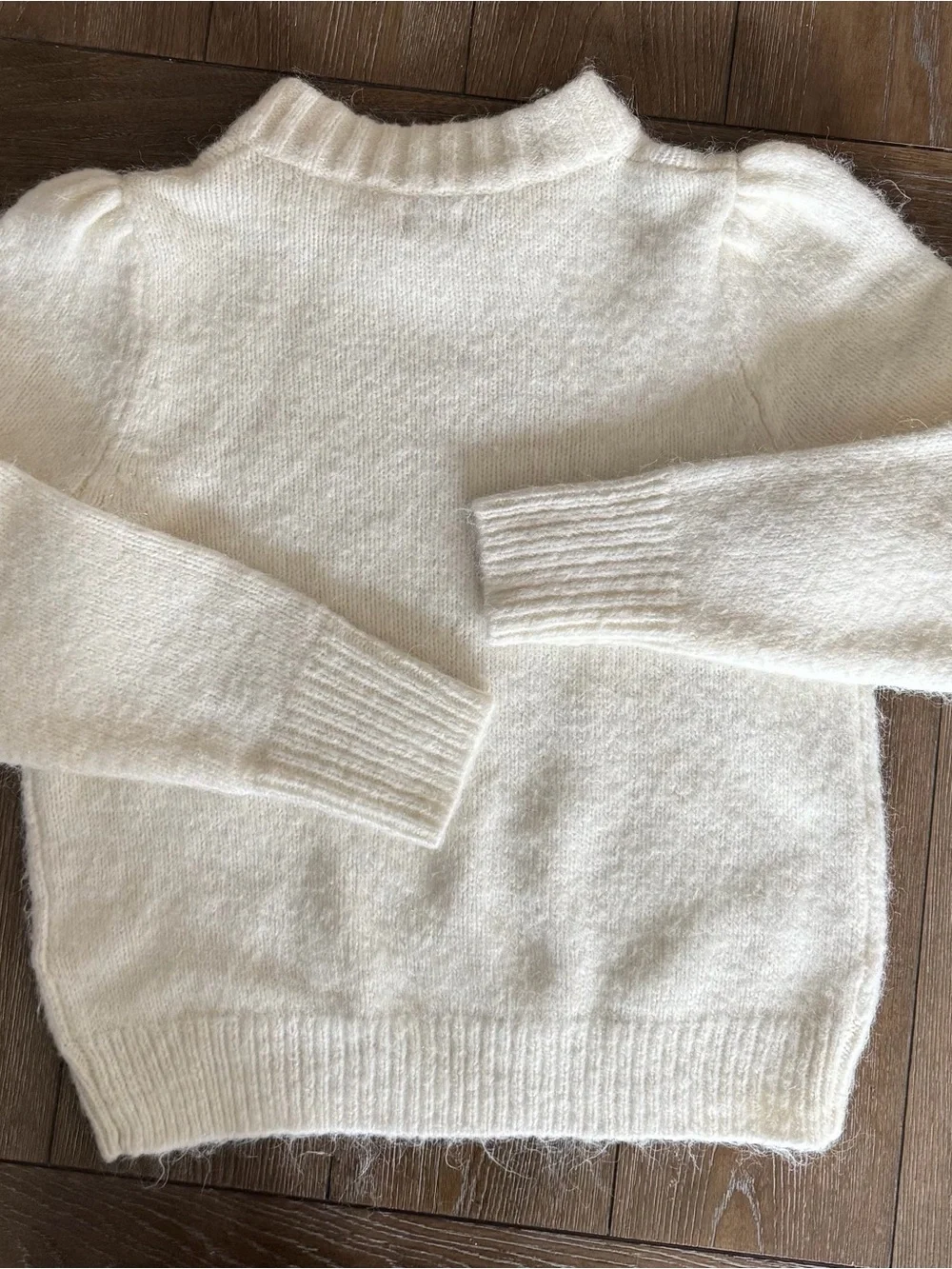 J. Crew Cream Fuzzy Crewneck Sweater - Picture 6 of 12